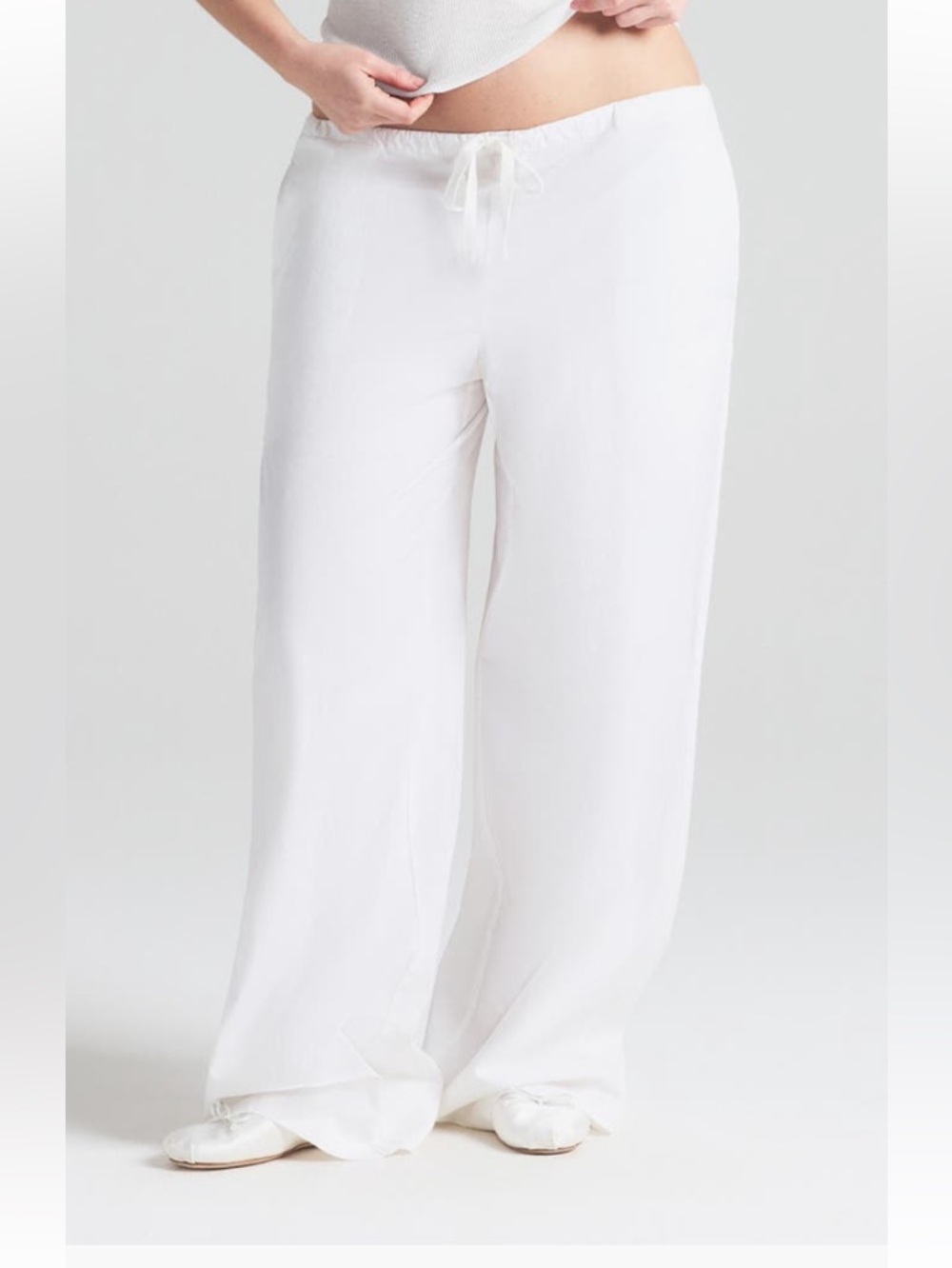 Skims Cotton Poplin Straight Leg Pants